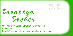 dorottya dreher business card